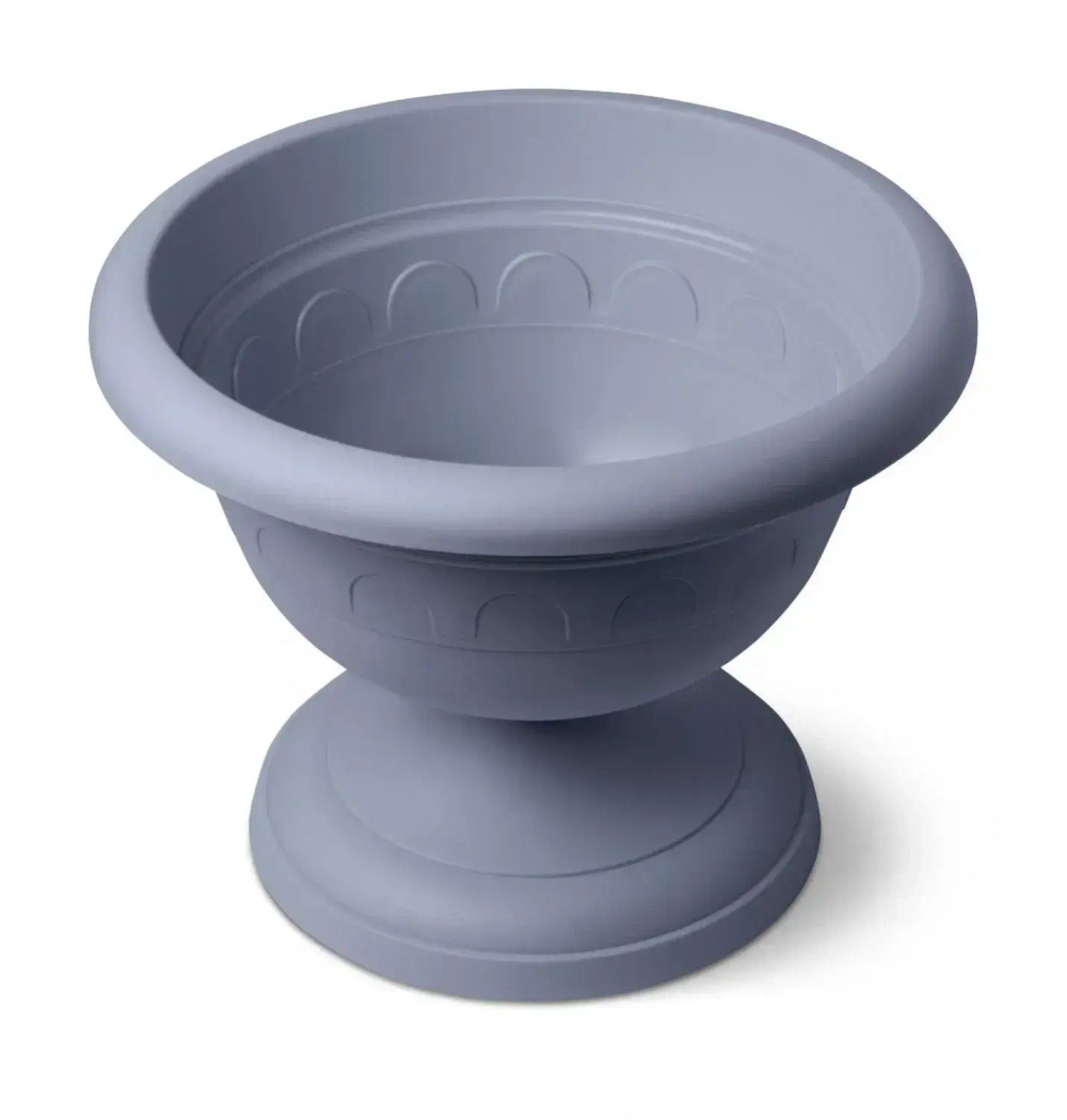 Вазон низкий пластиковый 5,3л d-30см «Колывань» С146СЕР