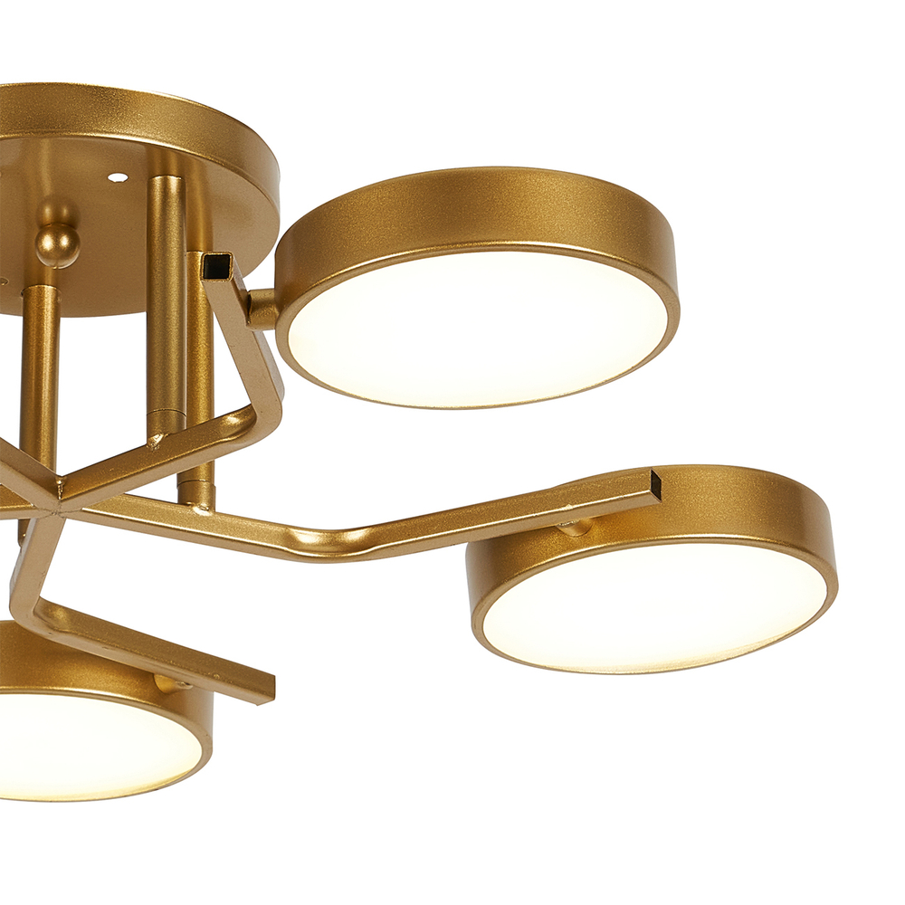 Светодиодный светильник на штанге 60Вт, 4800Лм, 4500К, Ra>80, металл/пластик, шампань