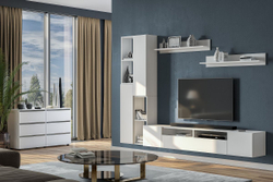 Токио Гостиная вариант 3 Белый текстурный