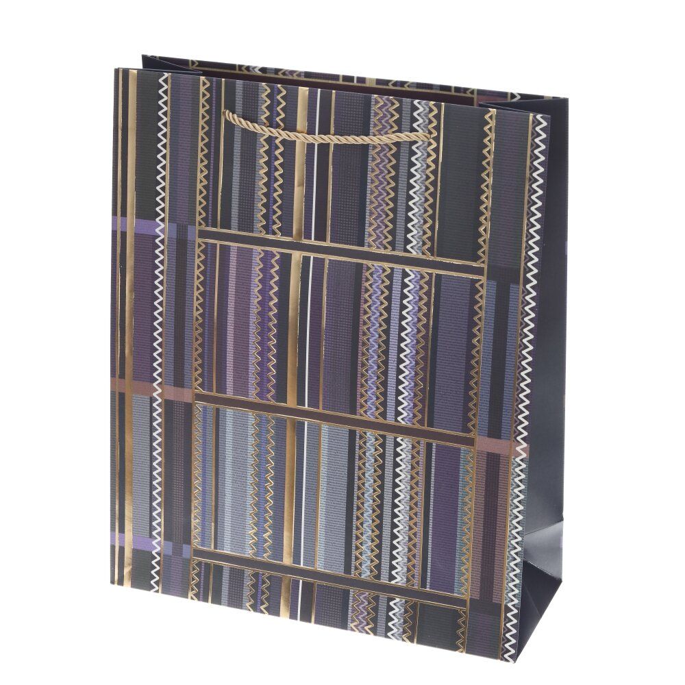 GAEM Пакет подарочный (бумага 210г/м2, блок микс 12шт), L26 W10 H32 см, 4в.