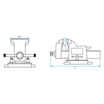 KING TONY (9TZ11-04) Тиски слесарные 100 мм