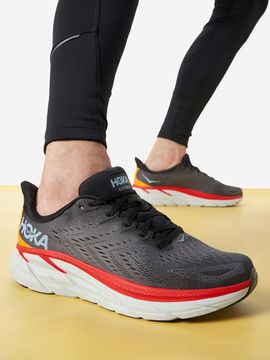 Кроссовки Hoka Clifton 8 Grey/Red