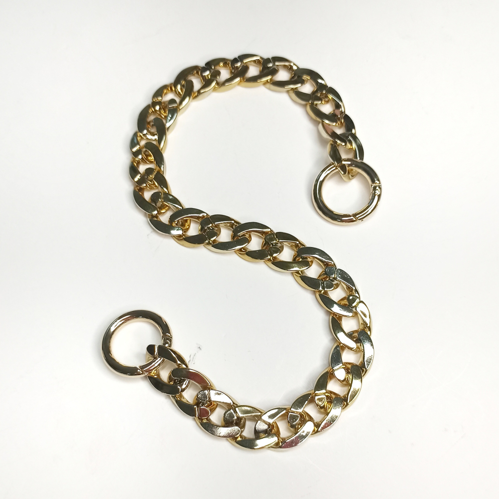 Ручка цепь пластиковая Золото