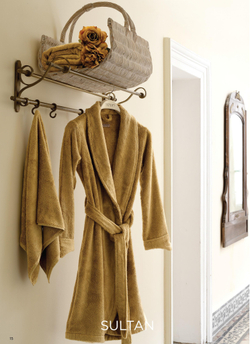 Элитный халат женский Sultan коричневый от Hamam Турция