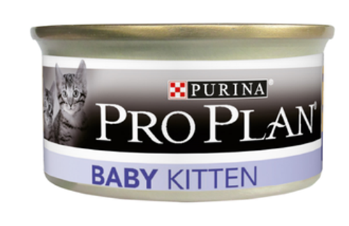 Purina Pro Plan Baby Kitten Консервы для первого прикорма котят с курицей, 85 г