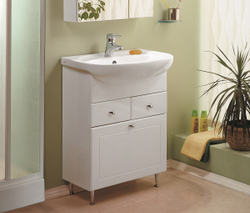 Тумба под раковину Акватон Норма 65 с бельевой корзиной