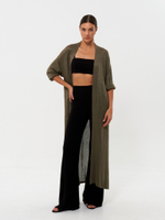 Кардиган MOREON с рукавом 3/4, хаки