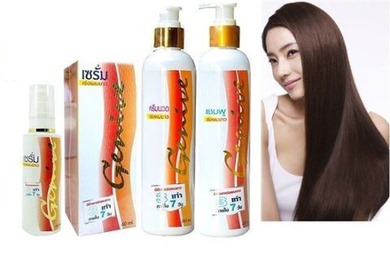 Genive Set for hair growth Shampoo 265 ml. + Conditioner 265 ml. + Serum 60 ml., Набор для роста волос Шампунь 265 мл. + Кондиционер 265 мл. + Сыворотка 60 мл.
