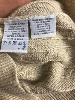 Джемпер Ralph Lauren для уютной осени, маркировка L, визуально на 48 размер