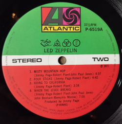 Винтажная виниловая пластинка LP Led Zeppelin IV (Japan 1979) (No Obi) Stairway To Heaven