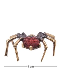Народные промыслы AM-4163 Фигурка «Паук Черная вдова» (латунь, янтарь)