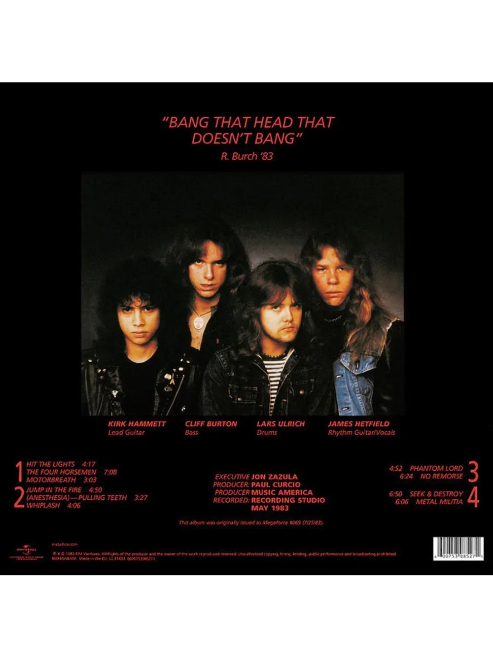 Metallica — Kill 'em All