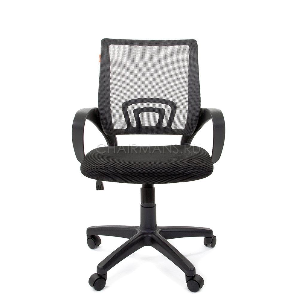 Кресло оператора Chairman 696 black сетка/ткань серый/черный