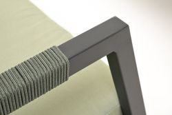 "Лилия" лаунж-зона 4-местная из алюминия, цвет серо-зеленый