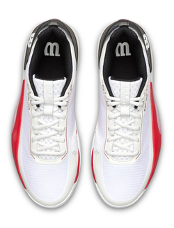 Мужские теннисные кроссовки Wilson Rush Tour 5 Clay - white/black/infrared