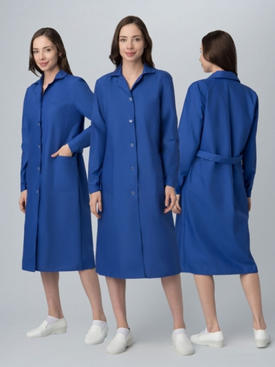 Халат женский База (тк.ТиСи), васильковый