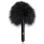 Черная перьевая кисточка с гладкой ручкой (Цвет: черный)