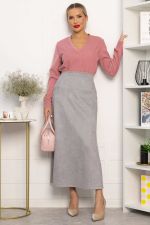 Юбка макси Алана (серая) Ю14255-6М LT Collection