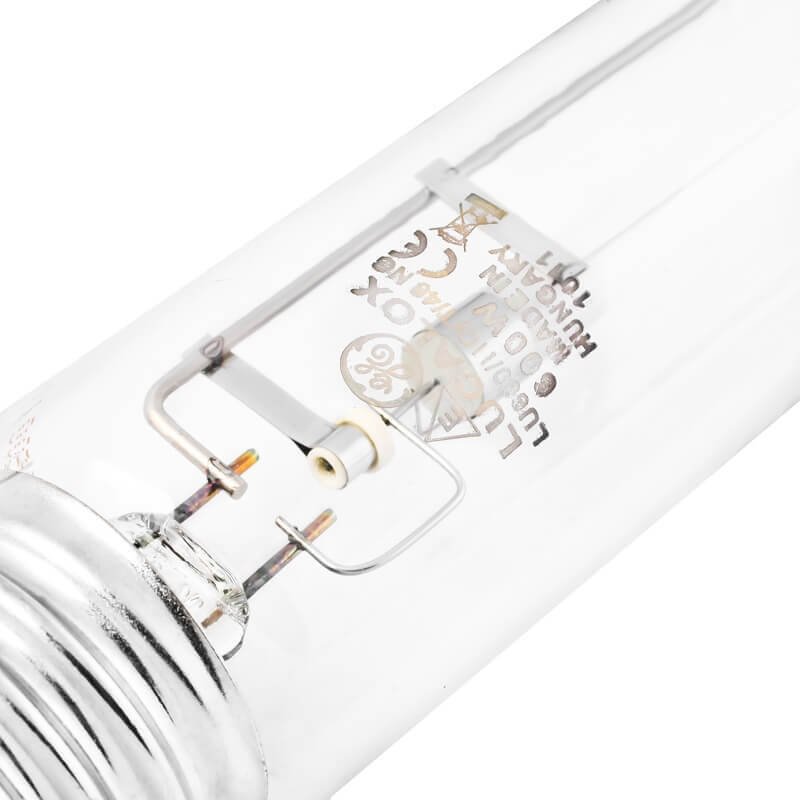 Лампа Tungsram GE HO Lucalox 600W крупным планом, цоколь E40