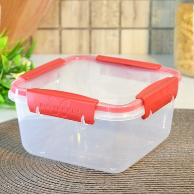 Контейнер 1,2л герметичный "Butterfly bright" (красный)