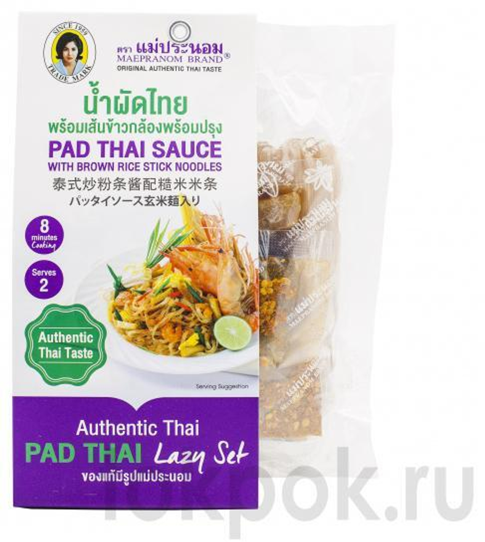 Набор специй для приготовления Пад Тай Mae Pranom Pad Thai Sauce with noodles, 176 гр
