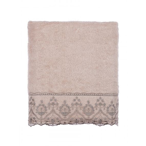 Набор полотенец Lina бежевое 2 предмета TIVOLYO HOME Турция