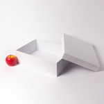 Коробка крышка-дно 35х10х25, белый, меловка, матовая ламинация