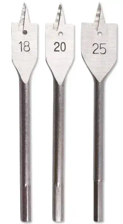 Сверла по дереву, набор перьевых сверл, перо по дереву, 6 шт, 10-25 мм