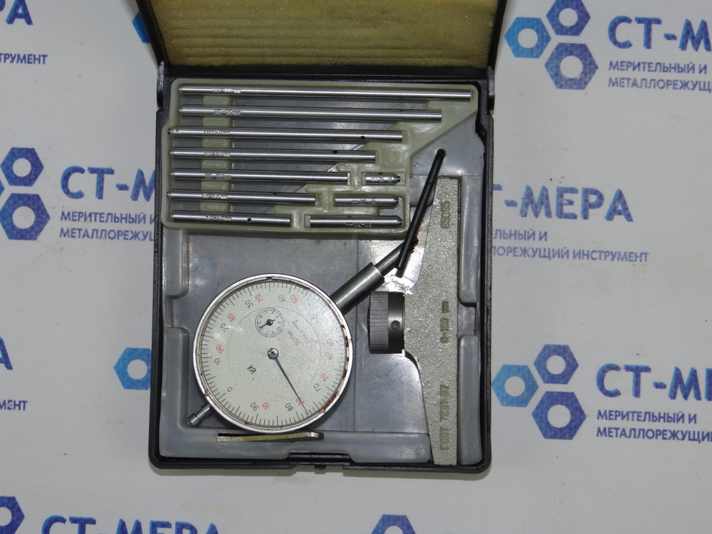 Глубиномер индикаторный ГИ-100 (0-100мм.) Цена деления 0,01мм СССР УЦЕНКА