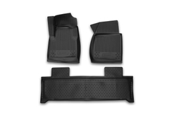 Коврики в салон для УАЗ Patriot 3163, 2014-2016, 3 шт. (полиуретан) 3163-5109015-00