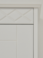 Шкаф двухдверный распашной Индра, МДФ белый