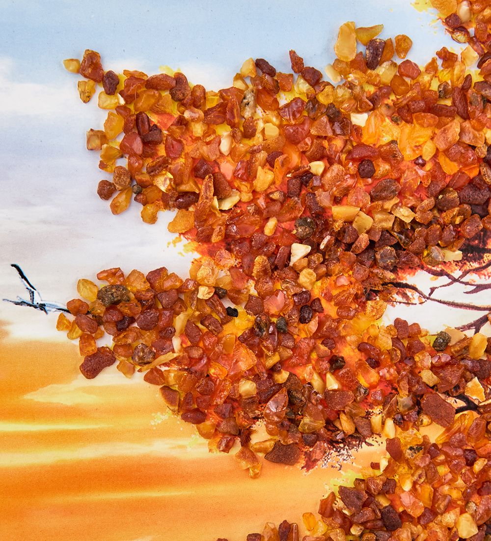 AMB-11/21 Картина «Красота природы» (с янтарной крошкой) 50х80см