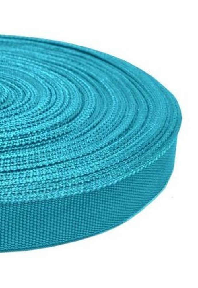 Лента окантовочная (стропа) 7,5 гр/м, ш. 22 мм, бирюзовый