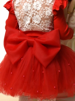 Юбка-пачка фатиновая с бусами