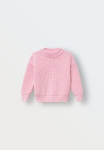 Джемпер вязаный oversize classic (розовый)