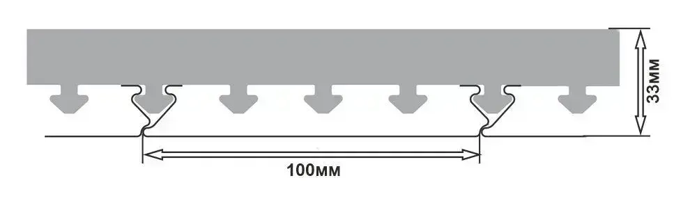 Комплект реечных потолков Mr.Tektum Мульти 100 бесщелевой 1,72м х 1,52м Белый матовый