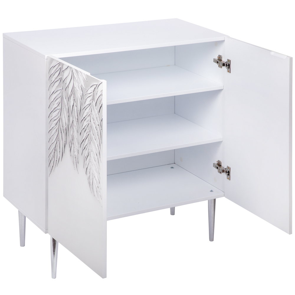 Комод Тропик Стайл с 2 полками Айс Сильвер