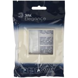 Рамка для розеток и выключателей ЭРА Elegance 14-5011-02 Classic, на 1 пост, сл.кость