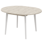 Стол обеденный TEO, цвет дуб крафт белый/белый