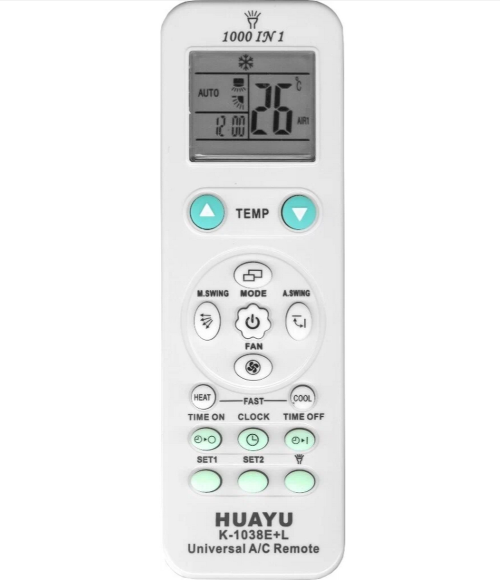 Пульт для кондиционеров универсальный K-1038E+L Huayu