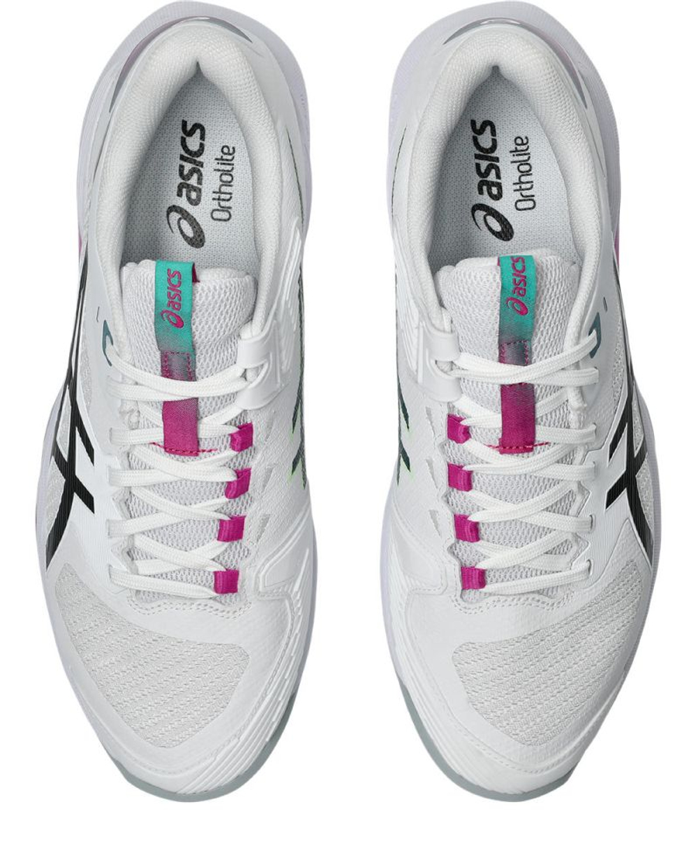 Мужские теннисные кроссовки Asics Solution Speed FF 4 Clay - white/digital sakura