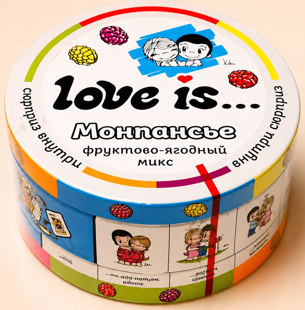 Конфеты Love is МОНПАНСЬЕ фруктовый микс 60г