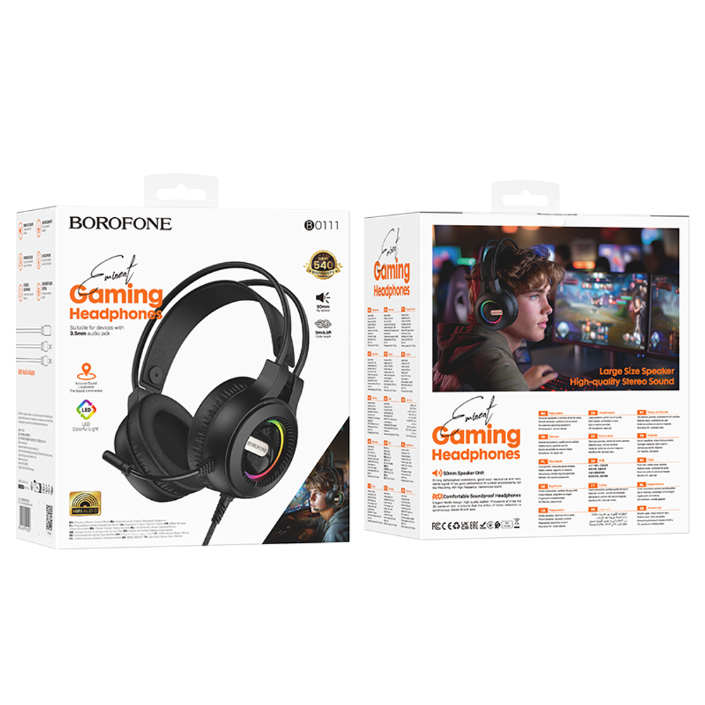 Игровая гарнитура BOROFONE BO111 (черный)