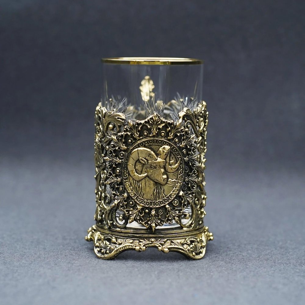 Подстаканник подарочный «Овен» из серии знаки зодиака