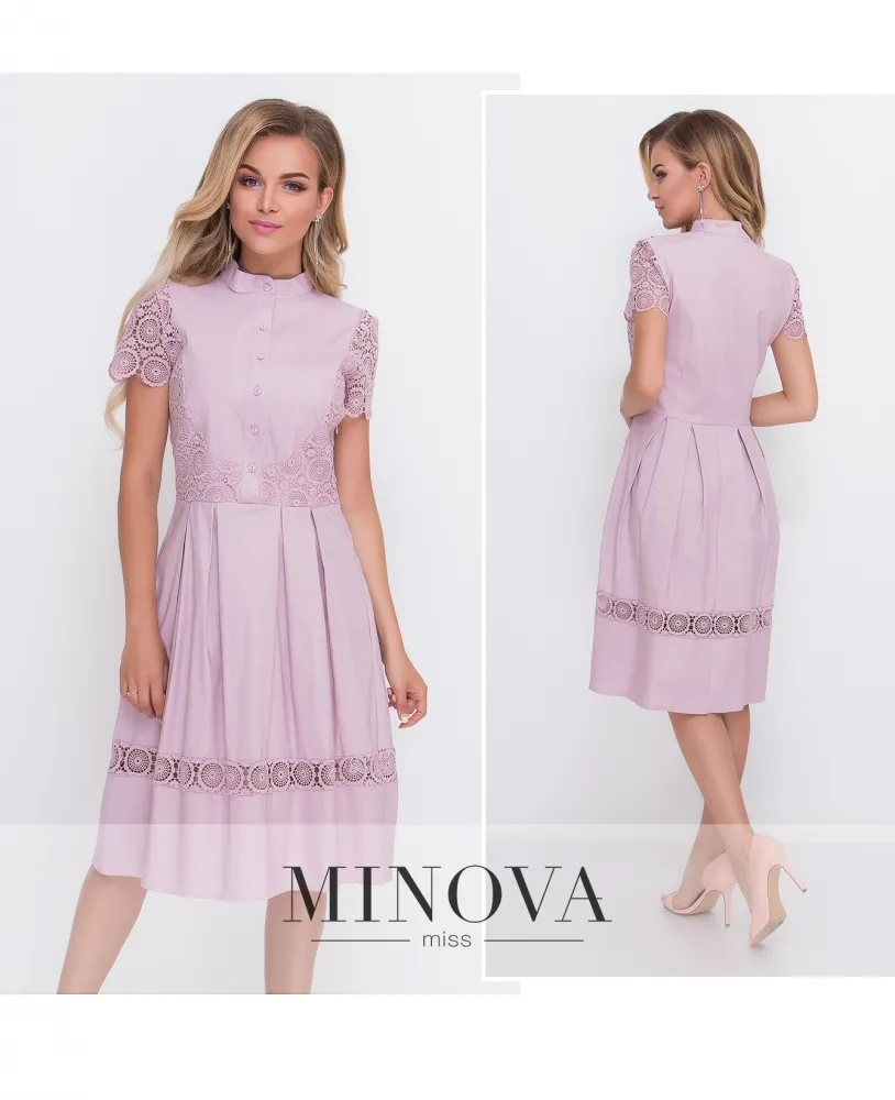 Платье 1098-3-пудра Minova