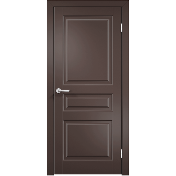 Фото межкомнатной двери эмаль Дверцов Алькамо 3 цвет коричневый RAL 8014 глухая