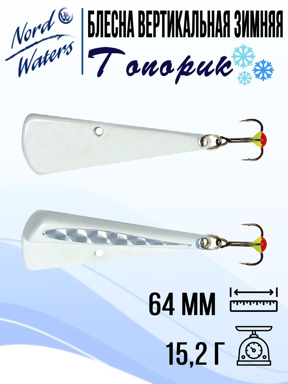 Блесна для рыбалки вертикальная Nord Waters Топорик