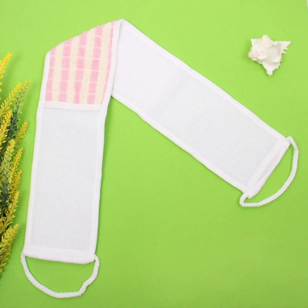 Мочалка для тела «ULTRAMARIN PALERMO», комбинированная, цвет белый, 72*11см (ZIPпакет)●