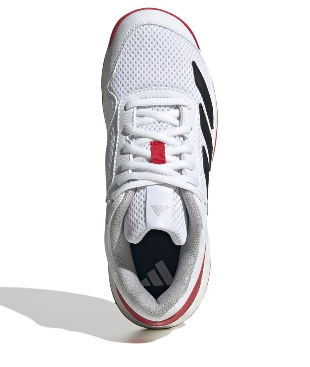 Детские теннисные кроссовки Adidas Courtflash K - White