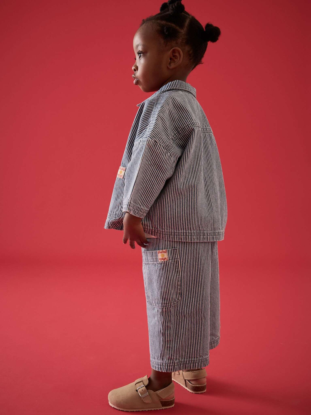 Рубашка джинсовая и брюки джинсовые в комплекте для девочки Next E89-852, Синий